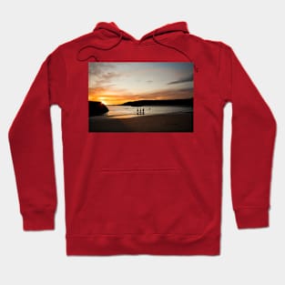 Sunrise Swimmers at Cullercoats Bay Hoodie